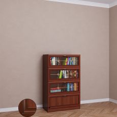 Невысокий книжный шкаф библиотека цвета патина итальянский орех