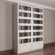 Книжный шкаф библиотека цвета амадеус гляссе