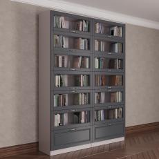 Книжный шкаф библиотека цвета амадеус графит
