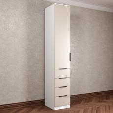 Шкаф для одежды с ящиками шириной 40-45 см цвета вена гляссе