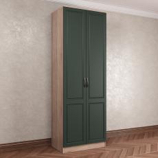 2-створчатый шкаф с распашными дверцами цвета антик зелёный
